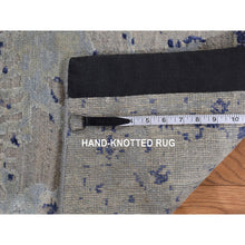 Load image into Gallery viewer, 11&#39;10&quot;x14&#39;9&quot; Marian Blue, Diminishing Cypress Tree With Medallion Design, Silk With Textured Wool, Hand Knotted, Oversized Oriental Rug FWR468006