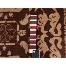 Load image into Gallery viewer, 4&#39;x6&#39;8&quot; Bole Brown, Afghan Baluch with Small Bird Figurines, 100% Wool, Hand Knotted, Earthtone Colors, Oriental Rug FWR468018
