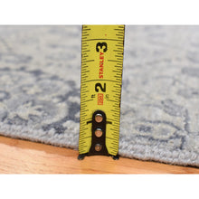 Load image into Gallery viewer, 11&#39;10&quot;x14&#39;9&quot; Light Gray, Tone On Tone Geometric Jewellery Design, Pure Wool, Hand Knotted, Oversized Oriental Rug FWR468042