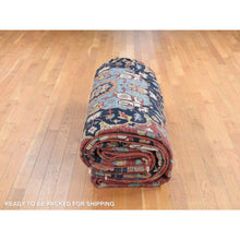 Load image into Gallery viewer, 12&#39;x17&#39;8&quot; Barn Red, Hand Knotted, Antiqued Heriz Re-creation, Pure Wool, Oversized Oriental Rug FWR468054