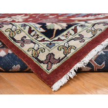 Load image into Gallery viewer, 11&#39;7&quot;x14&#39;10&quot; Barn Red, Heriz Revival, Pure Wool, Hand Knotted, Oversized Oriental Rug FWR468060