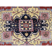 Load image into Gallery viewer, 11&#39;7&quot;x14&#39;10&quot; Barn Red, Heriz Revival, Pure Wool, Hand Knotted, Oversized Oriental Rug FWR468060