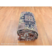Load image into Gallery viewer, 11&#39;7&quot;x14&#39;10&quot; Barn Red, Heriz Revival, Pure Wool, Hand Knotted, Oversized Oriental Rug FWR468060
