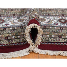 Load image into Gallery viewer, 10&#39;x16&#39; Barn Red, Tabriz Mahi With Large Medallion, 100% Wool, Hand Knotted, Special Wide And Long Size Oriental Rug FWR468192