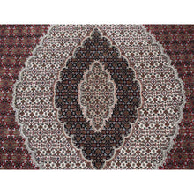 Load image into Gallery viewer, 10&#39;x16&#39; Barn Red, Tabriz Mahi With Large Medallion, 100% Wool, Hand Knotted, Special Wide And Long Size Oriental Rug FWR468192