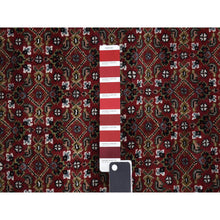 Load image into Gallery viewer, 10&#39;x16&#39; Barn Red, Tabriz Mahi With Large Medallion, 100% Wool, Hand Knotted, Special Wide And Long Size Oriental Rug FWR468192