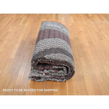 Load image into Gallery viewer, 10&#39;x16&#39; Barn Red, Tabriz Mahi With Large Medallion, 100% Wool, Hand Knotted, Special Wide And Long Size Oriental Rug FWR468192