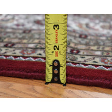 Load image into Gallery viewer, 10&#39;x16&#39; Barn Red, Tabriz Mahi With Large Medallion, 100% Wool, Hand Knotted, Special Wide And Long Size Oriental Rug FWR468192