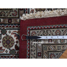 Load image into Gallery viewer, 10&#39;x16&#39; Barn Red, Tabriz Mahi With Large Medallion, 100% Wool, Hand Knotted, Special Wide And Long Size Oriental Rug FWR468192