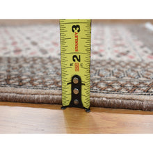 Load image into Gallery viewer, 3&#39;5&quot;x4&#39;10&quot; Almond Brown, Mori Bokara with Jaldar Geometric Design, 100% Wool, Hand Knotted, Oriental Rug FWR468318