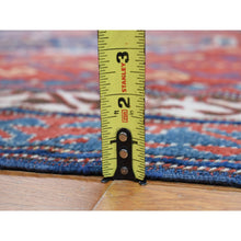 Load image into Gallery viewer, 6&#39;10&quot;x9&#39;3&quot; Scarlet Red, Antique Caucasian Swan Kazak, Vegetable Dyes, Good Condition, No Repairs, Clean, Rare Large Size, 100% Wool, Hand Knotted Oriental Rug FWR468336