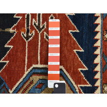 Load image into Gallery viewer, 6&#39;2&quot;x9&#39;9&quot; Braves Navy Blue, Antique Caucasian Kazak, 100% Wool, Hand Knotted, Good Condition, Signed And Dated 1929, Clean, Sides And Ends Professionally Secured, Large Runner Oriental Rug FWR468360