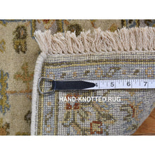 Load image into Gallery viewer, 3&#39;x5&#39;1&quot; Acoustic White, Extra Soft Wool, Hand Knotted, Karajeh Design Tribal Medallions, Runner Oriental Rug FWR468372
