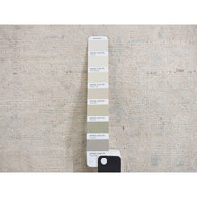 Load image into Gallery viewer, 2&#39;8&quot;x12&#39; Spring White Color, White Wash Peshawar With Only Subtle Design Showing Through, 100% Wool, Hand Knotted, Oriental Rug FWR468420