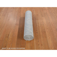 Load image into Gallery viewer, 2&#39;8&quot;x12&#39; Spring White Color, White Wash Peshawar With Only Subtle Design Showing Through, 100% Wool, Hand Knotted, Oriental Rug FWR468420