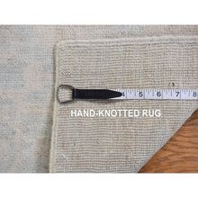 Load image into Gallery viewer, 2&#39;8&quot;x12&#39; Spring White Color, White Wash Peshawar With Only Subtle Design Showing Through, 100% Wool, Hand Knotted, Oriental Rug FWR468420