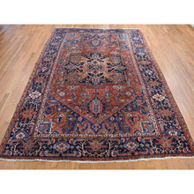 Load image into Gallery viewer, 8&#39;6&quot;x12&#39; Fire Brick Red, Antique Persian Heriz, Good Condition, Hand Knotted, 100% Wool, Clean, Sides And Ends Professionally Secured, Oriental Rug FWR468426