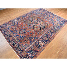 Load image into Gallery viewer, 8&#39;6&quot;x12&#39; Fire Brick Red, Antique Persian Heriz, Good Condition, Hand Knotted, 100% Wool, Clean, Sides And Ends Professionally Secured, Oriental Rug FWR468426