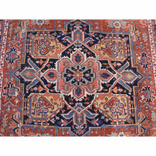 Load image into Gallery viewer, 8&#39;6&quot;x12&#39; Fire Brick Red, Antique Persian Heriz, Good Condition, Hand Knotted, 100% Wool, Clean, Sides And Ends Professionally Secured, Oriental Rug FWR468426