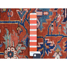 Load image into Gallery viewer, 8&#39;6&quot;x12&#39; Fire Brick Red, Antique Persian Heriz, Good Condition, Hand Knotted, 100% Wool, Clean, Sides And Ends Professionally Secured, Oriental Rug FWR468426