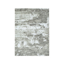 Load image into Gallery viewer, 4&#39;x6&#39; Laurel Green, Abstract Galaxy Design, 100% Wool, Hand Knotted, Oriental Rug FWR468468