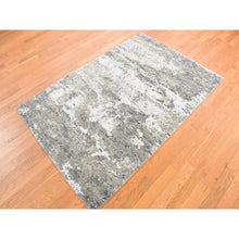 Load image into Gallery viewer, 4&#39;x6&#39; Laurel Green, Abstract Galaxy Design, 100% Wool, Hand Knotted, Oriental Rug FWR468468