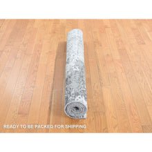 Load image into Gallery viewer, 4&#39;x6&#39; Laurel Green, Abstract Galaxy Design, 100% Wool, Hand Knotted, Oriental Rug FWR468468