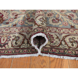 8'9"x12'6" Alabama Crimson Red, Antique Persian Khorasan, Hand Knotted, Pure Wool, Mint Condition, Full Pile and Soft, Cleaned with Sides and Ends Professionally Secured, Oriental Rug FWR468498