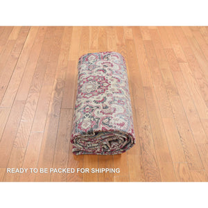 8'9"x12'6" Alabama Crimson Red, Antique Persian Khorasan, Hand Knotted, Pure Wool, Mint Condition, Full Pile and Soft, Cleaned with Sides and Ends Professionally Secured, Oriental Rug FWR468498
