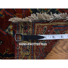 Load image into Gallery viewer, 7&#39;1&quot;x7&#39;1&quot; Arctic Blue, All Over Shah Abbas Flower Design, Natural Dyes, Densely Woven, Agra, Pure Wool, Hand Knotted, Round, Oriental Rug FWR456864