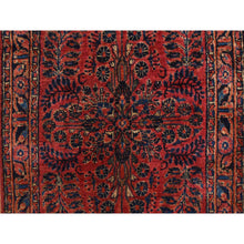 Load image into Gallery viewer, 2&#39;2&quot;x13&#39;1&quot; Imperial Red, Antique Persian Sarouk, Even Wear, Hand Knotted, Clean, Pure Wool, Sides And Ends Professionally Secured, Runner Oriental Rug FWR468540