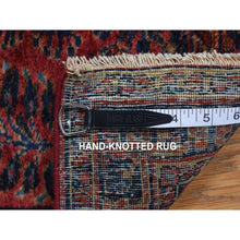 Load image into Gallery viewer, 2&#39;2&quot;x13&#39;1&quot; Imperial Red, Antique Persian Sarouk, Even Wear, Hand Knotted, Clean, Pure Wool, Sides And Ends Professionally Secured, Runner Oriental Rug FWR468540