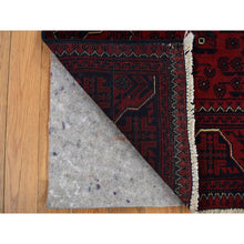 Load image into Gallery viewer, 3&#39;4&quot;x4&#39;8&quot; Chocolate Cosmos Red, Afghan Khamyab, 100% Wool, Hand Knotted, Oriental Rug FWR468546