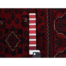 Load image into Gallery viewer, 3&#39;4&quot;x4&#39;8&quot; Chocolate Cosmos Red, Afghan Khamyab, 100% Wool, Hand Knotted, Oriental Rug FWR468546