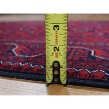 Load image into Gallery viewer, 3&#39;4&quot;x4&#39;8&quot; Chocolate Cosmos Red, Afghan Khamyab, 100% Wool, Hand Knotted, Oriental Rug FWR468546