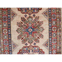Load image into Gallery viewer, 2&#39;9&quot;x4&#39;1&quot; Almond Brown, Afghan Super Kazak, Hand Knotted, 100% Wool, Oriental Rug FWR468552