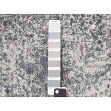Load image into Gallery viewer, 2&#39;1&quot;x3&#39;1&quot; Ice Cube Gray, Broken Persian Design, Hand Knotted, Wool and Silk, Mat Oriental Rug FWR468642