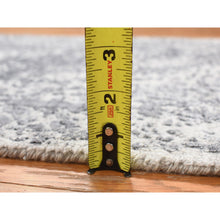 Load image into Gallery viewer, 2&#39;1&quot;x3&#39;1&quot; Ice Cube Gray, Broken Persian Design, Hand Knotted, Wool And Silk, Mat Oriental Rug FWR468642