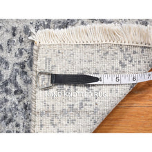 Load image into Gallery viewer, 2&#39;1&quot;x3&#39;1&quot; Ice Cube Gray, Broken Persian Design, Hand Knotted, Wool And Silk, Mat Oriental Rug FWR468642