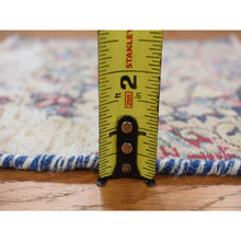 Load image into Gallery viewer, 1&#39;6&quot;x1&#39;6&quot; Midnight Blue, Vintage Persian Kerman With All Over Leaf Design And Bird Figurines, Abrash, Worn And Distressed, Hand Knotted, Pure Wool, Square, Oriental Rug FWR468726