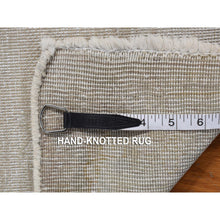 Load image into Gallery viewer, 1&#39;10&quot;x3&#39;10&quot; Khaki Brown, Vintage Persian Kerman, Worn Down And Distressed, Hand Knotted, Pure Wool, Oriental Rug FWR468780