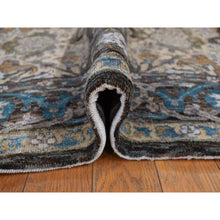 Load image into Gallery viewer, 8&#39;3&quot;x9&#39;9&quot; Tan Color, All Over Persian Influence Medallions Designs, Silk with Textured Wool, Hand Knotted, Oriental Rug FWR468840