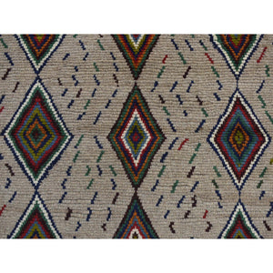 3'10"x5'8" Metal Brown, Afghan Baluch, Geometric Design, Hand Knotted, Pure Wool, Oriental Rug FWR468846