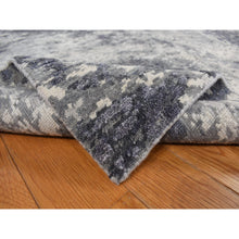 Load image into Gallery viewer, 8&#39;x9&#39;8&quot; Lavender Purple Mixed With Grey, Abstract Tone On Tone, Wool And Silk, Hand Knotted, Oriental Rug FWR468900