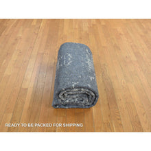 Load image into Gallery viewer, 8&#39;x9&#39;8&quot; Lavender Purple Mixed With Grey, Abstract Tone On Tone, Wool And Silk, Hand Knotted, Oriental Rug FWR468900