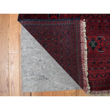 Load image into Gallery viewer, 13&#39;1&quot;x19&#39;9&quot; Barn Red, Afghan Khamyab, Denser Weave With Shiny Wool, Hand Knotted, Mansion Size Oriental Rug FWR468942