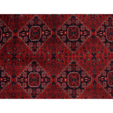 Load image into Gallery viewer, 13&#39;1&quot;x19&#39;9&quot; Barn Red, Afghan Khamyab, Denser Weave With Shiny Wool, Hand Knotted, Mansion Size Oriental Rug FWR468942
