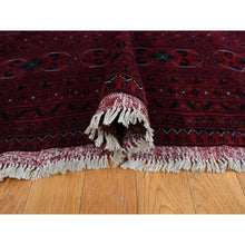 Load image into Gallery viewer, 13&#39;1&quot;x19&#39;9&quot; Barn Red, Afghan Khamyab, Denser Weave With Shiny Wool, Hand Knotted, Mansion Size Oriental Rug FWR468942