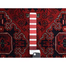 Load image into Gallery viewer, 13&#39;1&quot;x19&#39;9&quot; Barn Red, Afghan Khamyab, Denser Weave With Shiny Wool, Hand Knotted, Mansion Size Oriental Rug FWR468942