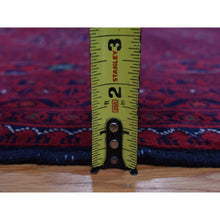 Load image into Gallery viewer, 13&#39;1&quot;x19&#39;9&quot; Barn Red, Afghan Khamyab, Denser Weave With Shiny Wool, Hand Knotted, Mansion Size Oriental Rug FWR468942